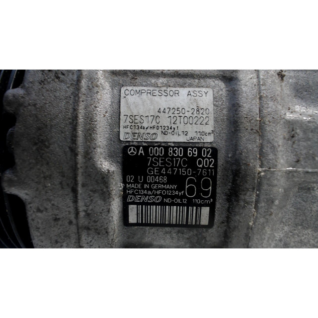 Pompe de climatisation Mercedes-Benz S (W222/V222/X222) (2014 - présent) S (W222) Sedan 6.0 S-600 V12 36V Biturbo (M277.980)