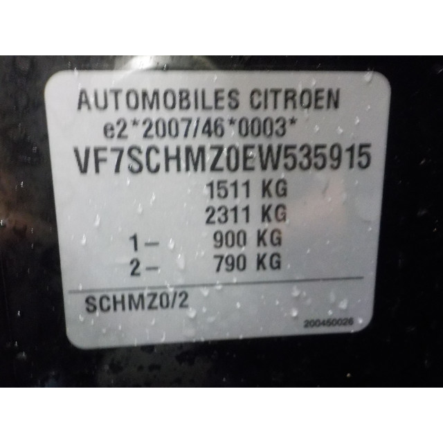 Commande de la radio Citroën C3 (SC) (2012 - 2016) Hatchback 1.2 VTi 82 12V (EB2F(HMZ))