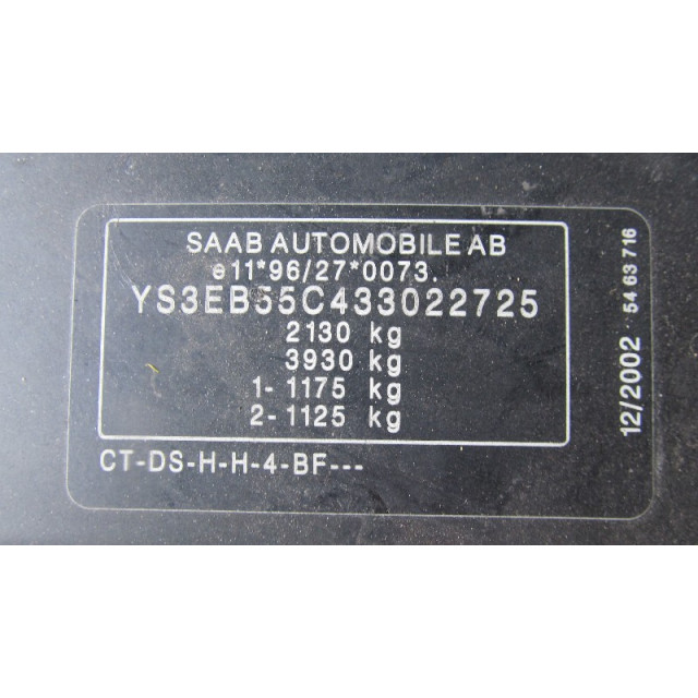 Bras de suspension avant droit Saab 9-5 Estate (YS3E) (1998 - 2009) Combi 2.0t 16V (B205E)