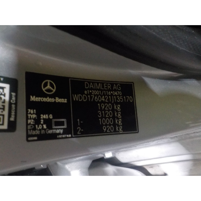 Panneau de commande multimédia Mercedes-Benz A (W176) (2012 - 2018) Hatchback 1.6 A-180 16V (M270.910)