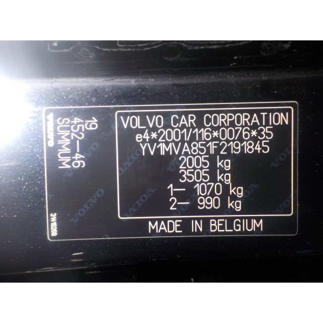 Module d'airbag Volvo V40 (MV) (2014 - 2019) 2.0 D4 16V (D4204T14)