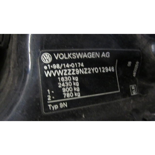 Étrier avant droit Volkswagen Polo IV (9N1/2/3) (2001 - 2009) Hatchback 1.9 SDI (ASY)