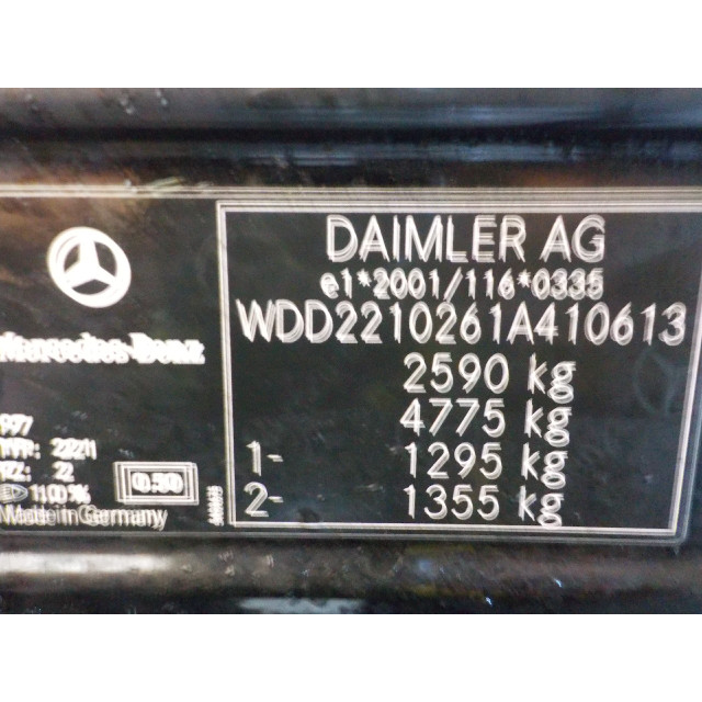 Pompe à carburant électrique Mercedes-Benz S (W221) (2011 - 2013) Sedan 3.0 S-350 BlueTec 24V (OM642.862)
