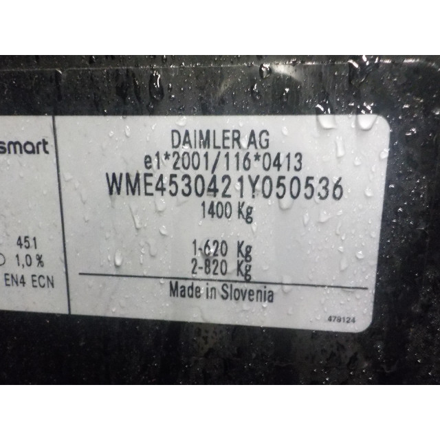 Pompe de climatisation Smart Forfour (453) (2014 - présent) Hatchback 5-drs 1.0 12V (M281.920)
