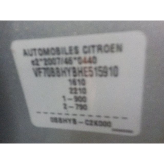 Airbag rideau gauche Citroën C4 Cactus (0B/0P) (2014 - présent) Hatchback 5-drs 1.6 Blue Hdi 100 (DV6FD(BHY))