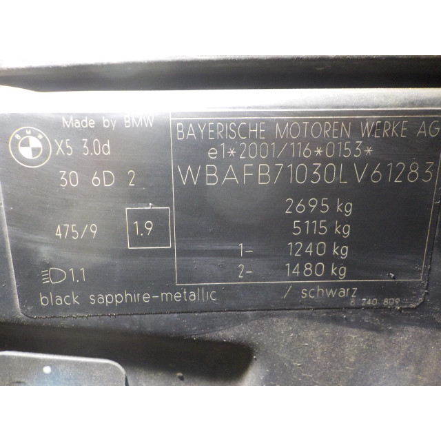 Pompe de climatisation BMW X5 (E53) (2001 - 2007) SUV 3.0d 24_V (M57-D30)