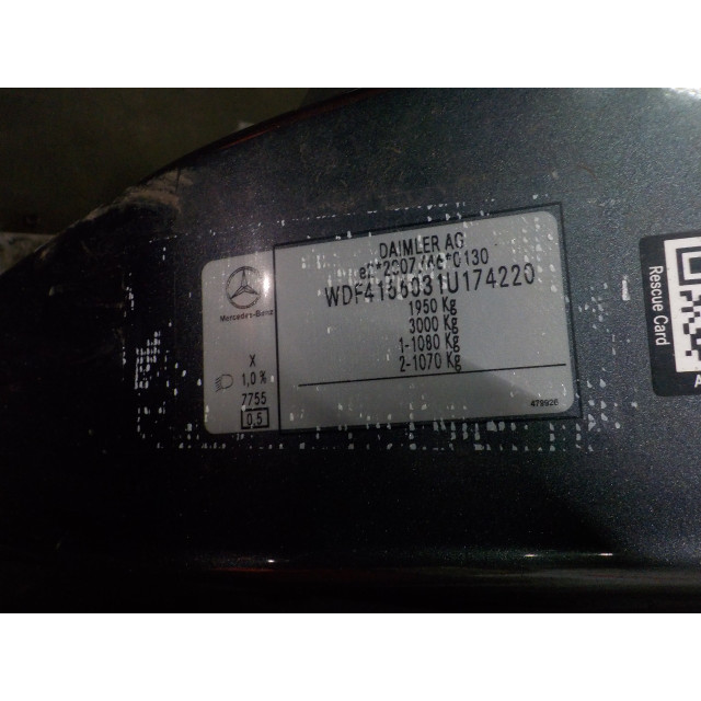 Ceinture de sécurité avant droite Mercedes-Benz Citan (415.6) (2012 - présent) Citan Van 1.5 108 CDI (OM607.951)