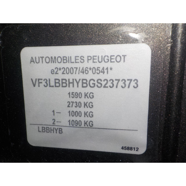 Radio Peugeot 308 (L3/L8/LB/LH/LP) (2014 - 2021) Hatchback 1.6 BlueHDi 100 (DV6FD(BHY))