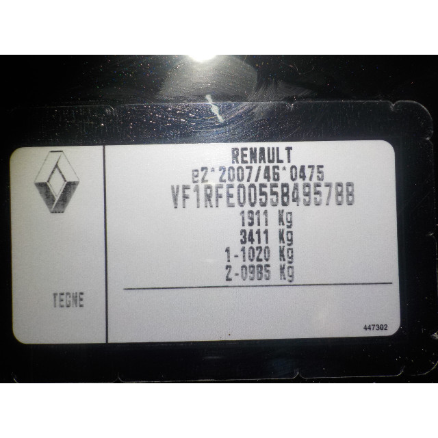 Antenne Renault Kadjar (RFEH) (2015 - présent) Kadjar (RFE) SUV 1.2 Energy TCE 130 (H5F-408)