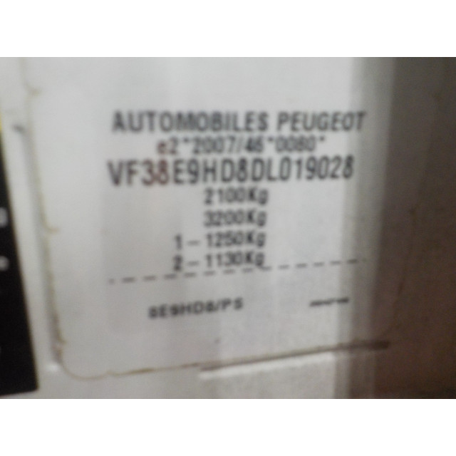 Plaque de verrouillage de bord avant Peugeot 508 SW (8E/8U) (2012 - 2018) Combi 1.6 HDiF 16V (DV6C(9HD))