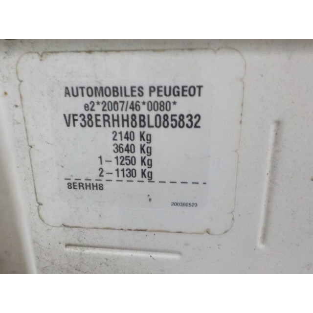 Boîte de vitesses manuel Peugeot 508 SW (8E/8U) (2010 - 2018) Combi 2.0 HDiF 16V (DW10CTED4(RHH))