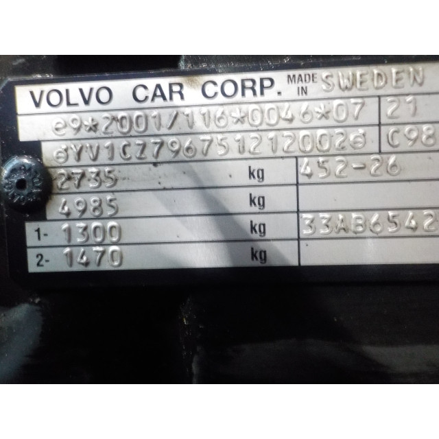 Panneau de commande - Chauffage Volvo XC90 I (2002 - 2006) 2.4 D5 20V (D5244T)