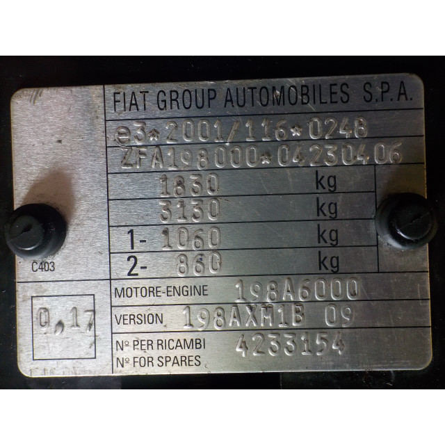Pompe de climatisation Fiat Bravo (198A) (2008 - 2014) Hatchback 1.6 D Multijet 90 (198.A.6000)