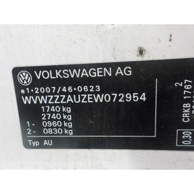 Déblocage de frein à main Volkswagen Golf VII (AUA) (2013 - 2020) Hatchback 1.6 TDI BlueMotion 16V (CRKB)