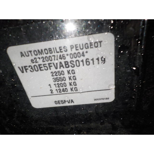Verrouillage central électrique de porte à mécanisme de verrouillage avant droit Peugeot 5008 I (0A/0E) (2009 - 2017) MPV 1.6 THP 16V (EP6CDT(5FV))