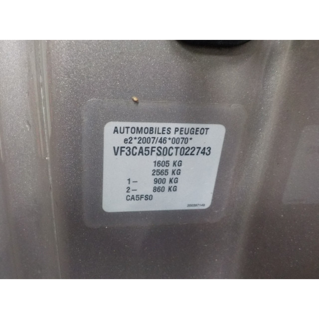Ordinateur de gestion du moteur Peugeot 208 I (CA/CC/CK/CL) (2012 - 2019) Hatchback 1.6 Vti 16V (EP6C(5FS))