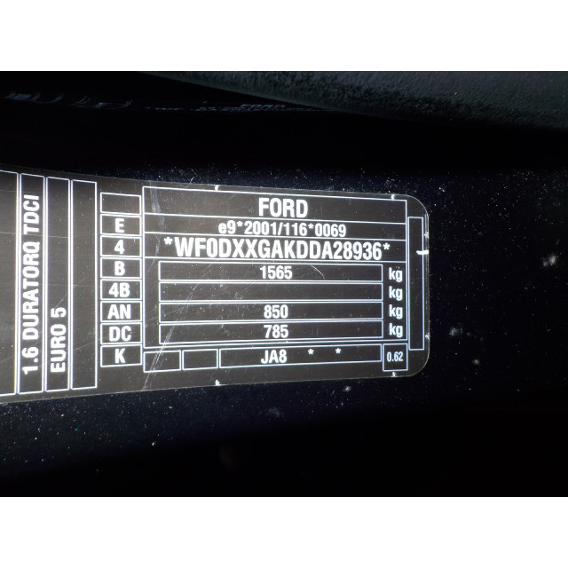 Commande de la radio Ford Fiesta 6 (JA8) (2010 - 2015) Hatchback 1.6 TDCi 95 (T3JA(Euro 5))