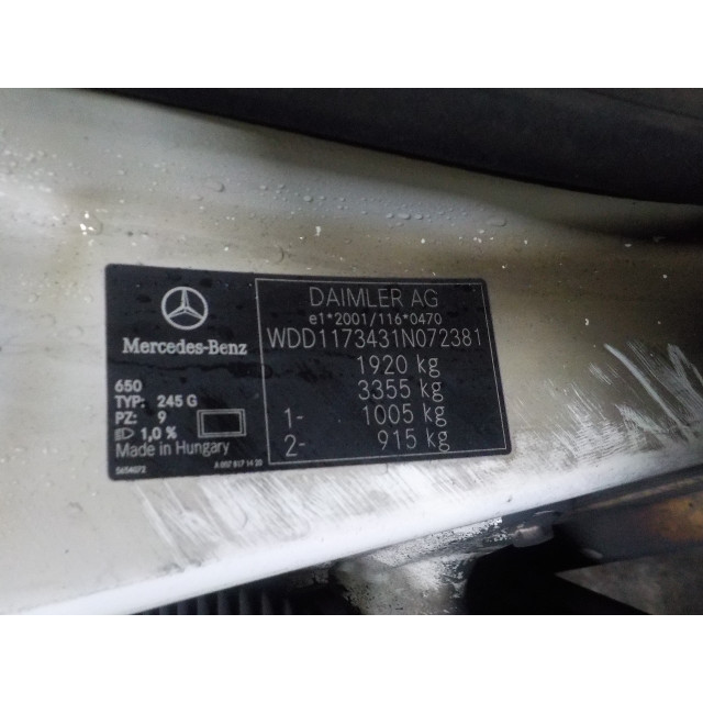 Verrouillage central électrique de porte à mécanisme de verrouillage avant gauche Mercedes-Benz CLA (117.3) (2013 - 2019) Sedan 1.6 CLA-200 16V (M270.910)