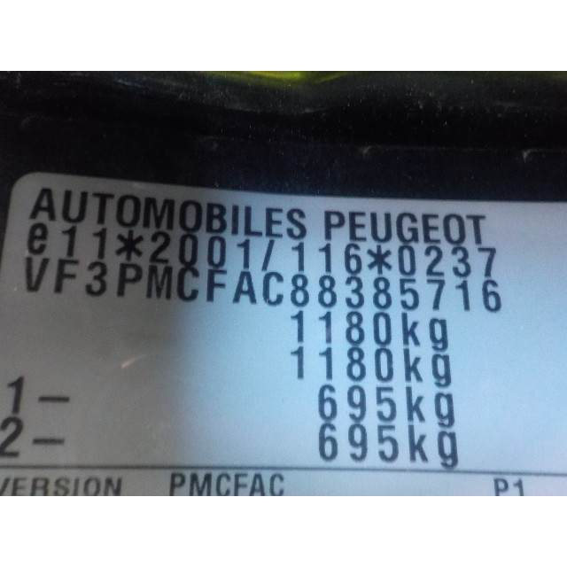 Radiateur de climatisation Peugeot 107 (2005 - 2014) Hatchback 1.0 12V (384F(1KR))
