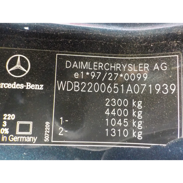 Moteur de pompe de direction assistée Mercedes-Benz S (W220) (1998 - 2005) Sedan 3.2 S-320 18V (M112.944)