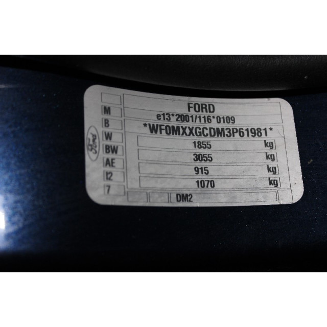 Essuie-glaces de lunette arrière Ford Focus C-Max (2003 - 2007) MPV 1.6 16V (HWDB(Euro 4))