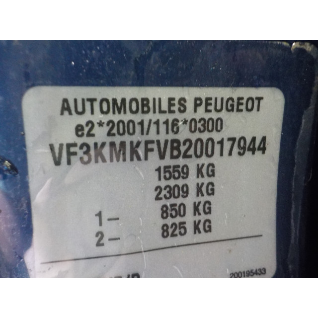 Lève-vitres électrique avant gouche Peugeot 1007 (KM) (2005 - 2011) Hatchback 3-drs 1.4 (TU3JP(KFV))