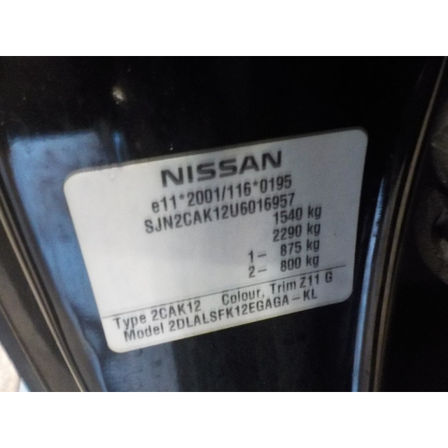 Habitacle Nissan/Datsun Micra C+C (K12) (2005 - 2011) Cabrio 1.4 16V (CR14DE)