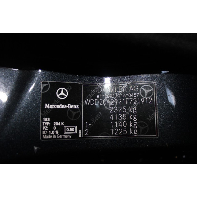Éclairage intérieur Mercedes-Benz C Estate (S204) (2009 - présent) Combi 3.0 C-350 CDI V6 24V 4-Matic (OM642.832)