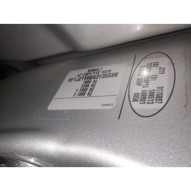 Panneau de commande - Vitres électriques Renault Scénic III (JZ) (2009 - présent) MPV 1.4 16V TCe 130 (H4J-700(H4J-A7))