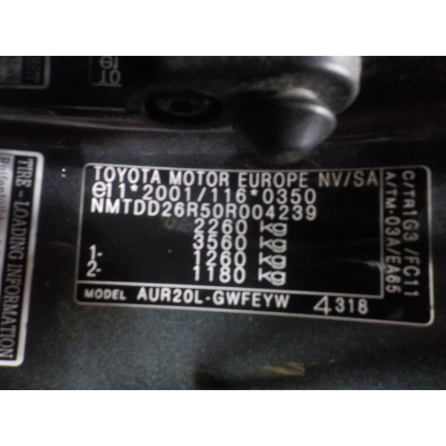 Système de navigation Toyota Verso (2009 - 2018) MPV 2.0 16V D-4D-F (1AD-FTV(Euro 4))