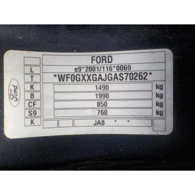 Lève-vitres électrique avant gouche Ford Fiesta 6 (JA8) (2008 - 2017) Hatchback 1.25 16V (STJA(Euro 5))