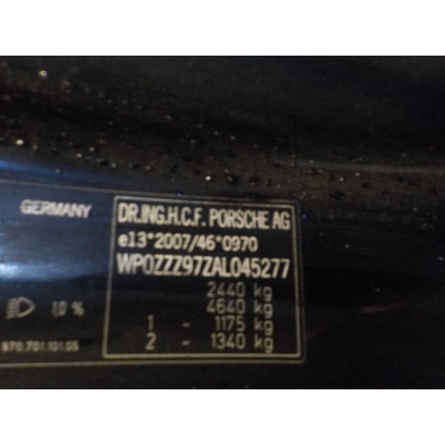 Ressort pneumatique Porsche Panamera (970) (2009 - 2013) Hatchback 4.8 V8 32V 4S (M48.40)