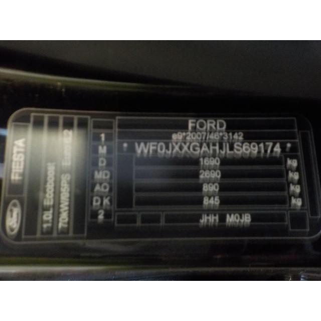 Étrier avant droit Ford Fiesta 7 (2021 - 2023) Hatchback 1.0 EcoBoost 12V (M0JB)