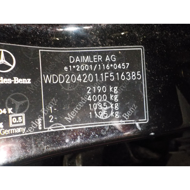 Volant Mercedes-Benz C Estate (S204) (2010 - présent) Combi 2.2 C-200 CDI 16V BlueEFFICIENCY (OM651.913)