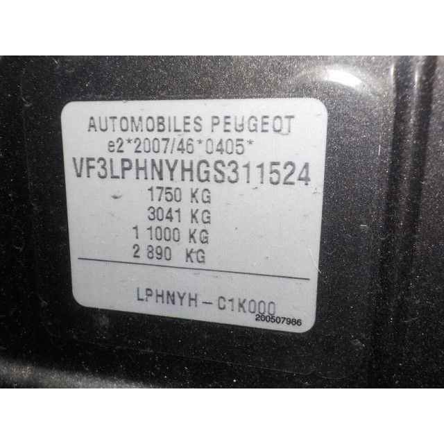 Boîte de vitesses manuel Peugeot 308 (L3/L8/LB/LH/LP) (2013 - 2021) Hatchback 5-drs 1.2 12V e-THP PureTech 130 (EB2DTS(HNY))
