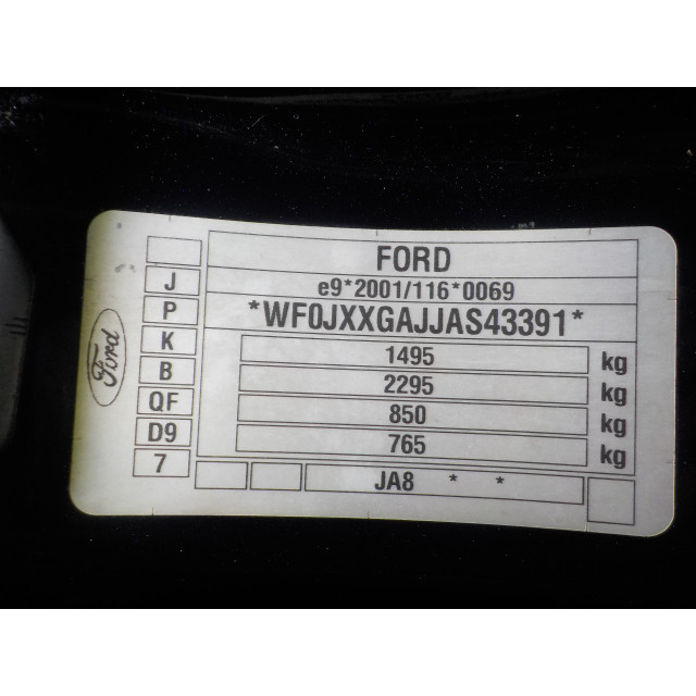 Module d'airbag Ford Fiesta 6 (JA8) (2008 - 2017) Hatchback 1.4 16V (SPJA(Euro 4))