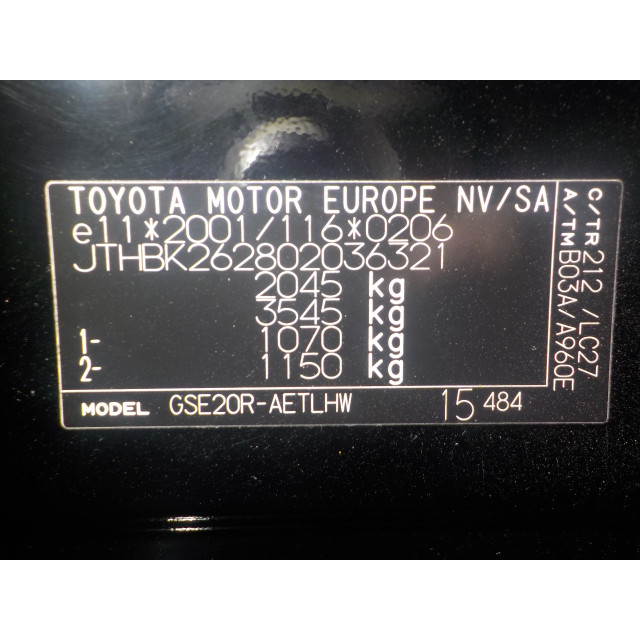 Panneau de commande - Vitres électriques Lexus IS (2005 - 2013) Sedan 250 2.5 V6 24V (4GRFSE)