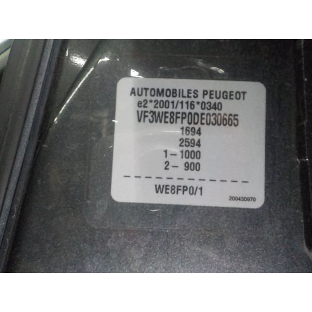 Lève-vitres électrique avant gouche Peugeot 207 SW (WE/WU) (2007 - 2013) Combi 1.4 16V Vti (EP3C(8FP))
