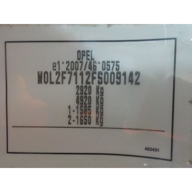 Panneau de commande - Vitres électriques Opel Vivaro (2014 - présent) Van 1.6 CDTI Biturbo 120 (R9M-450)