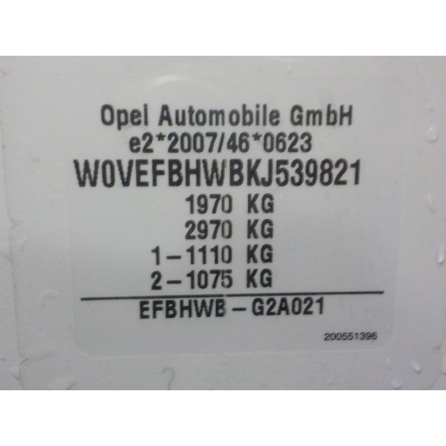 Amortisseur arrière droit Opel Combo Cargo (2018 - présent) Van 1.6 CDTI 75 (B16DTL(DV6FE))