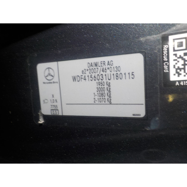 Ceinture de sécurité avant droite Mercedes-Benz Citan (415.6) (2012 - 2021) Van 1.5 109 CDI (OM607.951(K9K-B6))