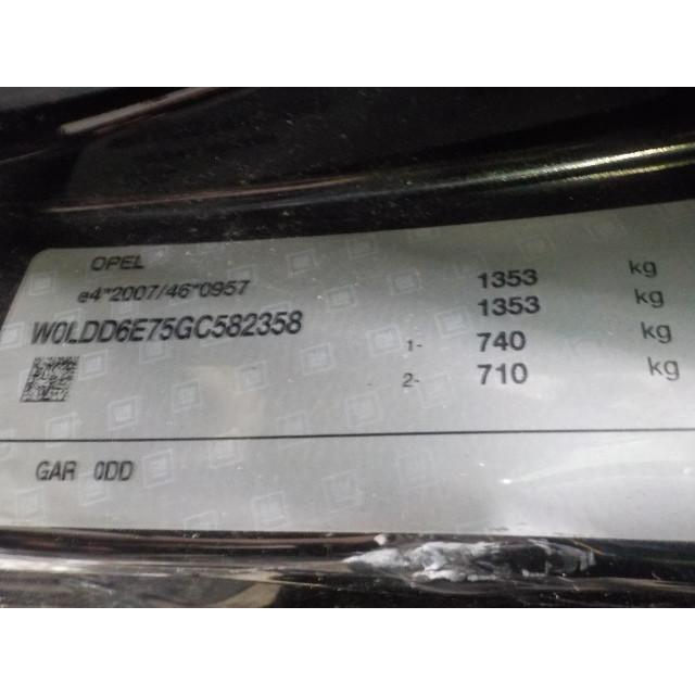 Ordinateur de gestion du moteur Opel Karl (2015 - 2019) Hatchback 5-drs 1.0 12V (B10XE(Euro 6))