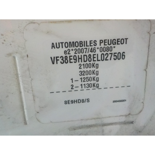Verrouillage central électrique de porte à mécanisme de verrouillage avant droit Peugeot 508 SW (8E/8U) (2012 - 2018) Combi 1.6 HDiF 16V (DV6C(9HR))