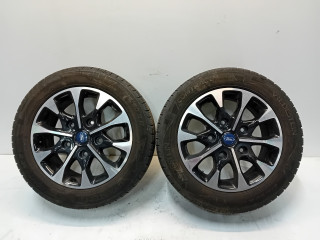 Jeu de roues 4 pcs. Ford Transit Custom (2015 - présent) Van 2.0 TDCi 16V Eco Blue 130 (BKFB)